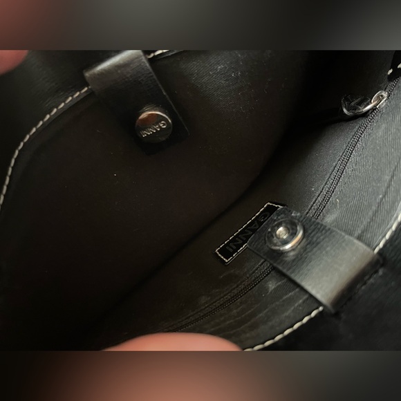 Ganni medium leather tote bag - Picture 5 of 6